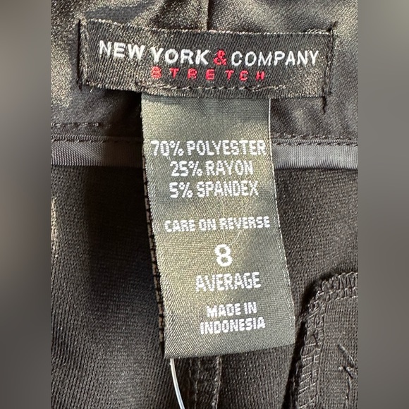 New York & Company Gray Mid Rise Bootcut Stretch Dress Pants SZ 8 - Picture 8 of 11